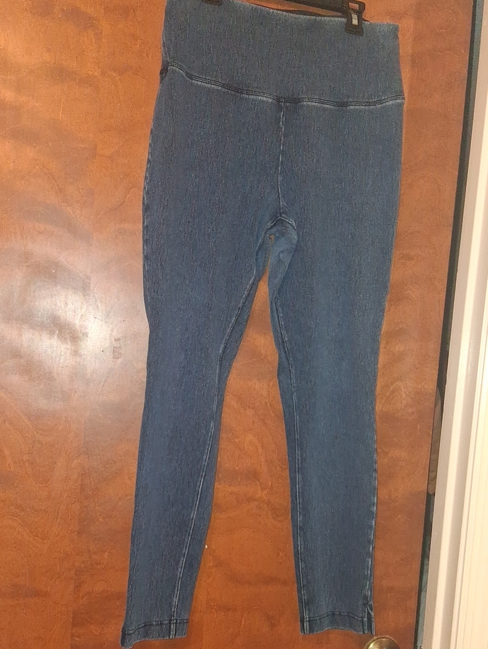 Lysse Dark Blue Denim-Look Leggings